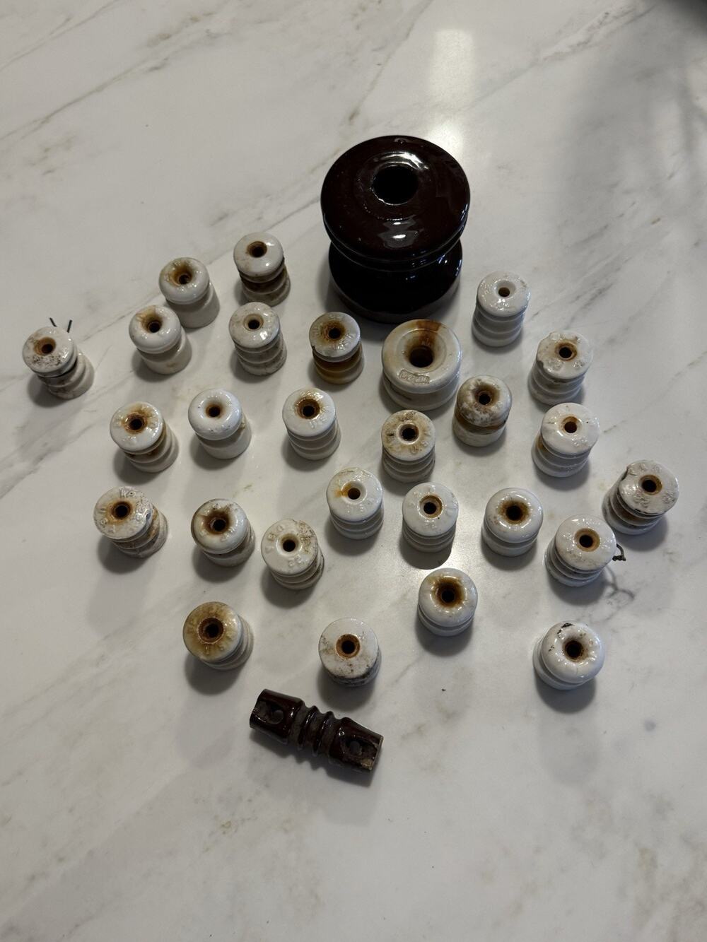 Vintage Insulator Ceramic Porcelain Lot of 29